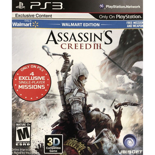 Assassin's Creed III: Walmart Edition (PlayStation 3) - Premium Video Games - Just $0! Shop now at Retro Gaming of Denver