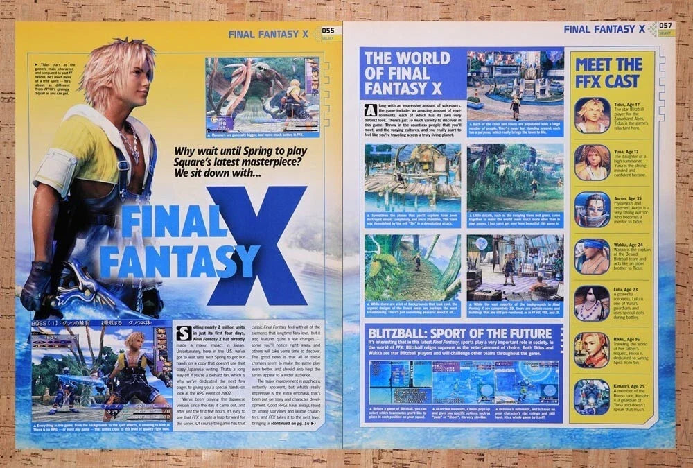 2001 Final Fantasy X PS2 Overview Original Ad v6 - for just $21.49! 