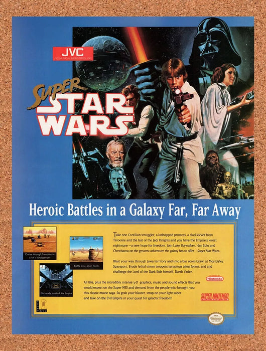 1993 Super Star Wars SNES Original Ad v1 - for just $17.99! 