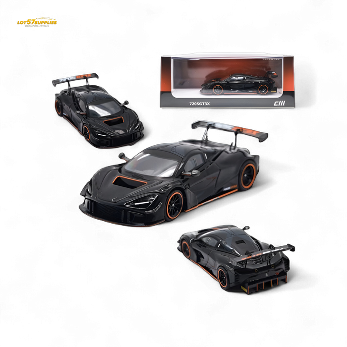 CM MODEL McLaren 720S GT3X Black 1:64 - for just $32.99! 