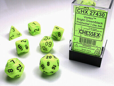 CHESSEX: POLYHEDRAL Vortex DICE SETS - for just $11.98! 
