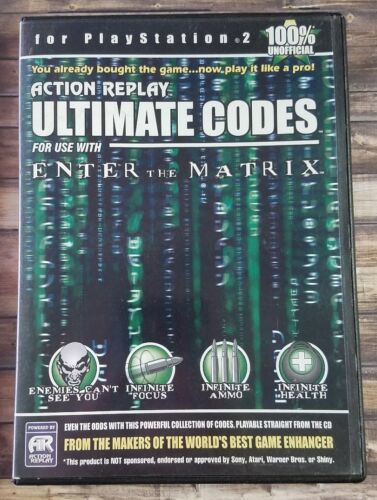 Action Replay Ultimate Codes: Enter The Matrix (Playstation 2) - for just $0! 