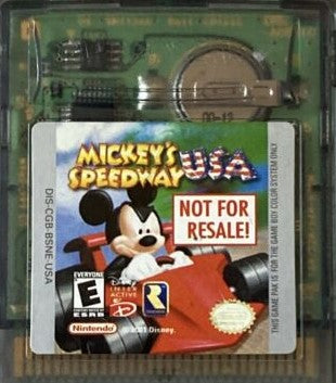Mickey's Speedway [Not for Resale Variant] (Gameboy Color) - for just $0! 