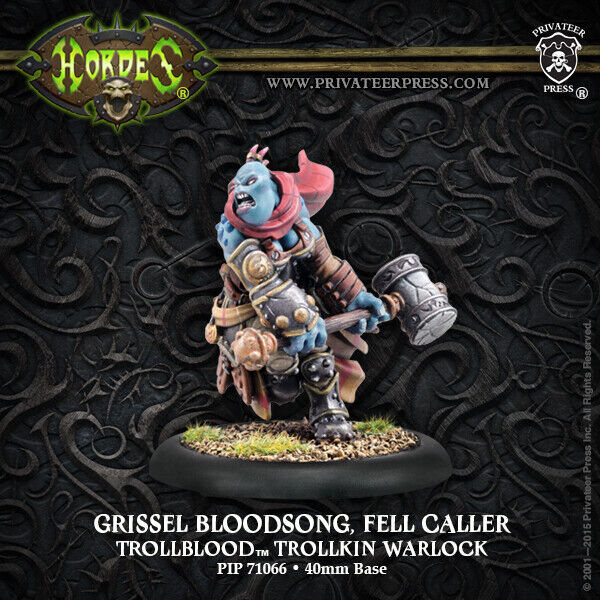 Hordes: Trollbloods Grissel Bloodsong Fell Caller Warlock - for just $17.99! 