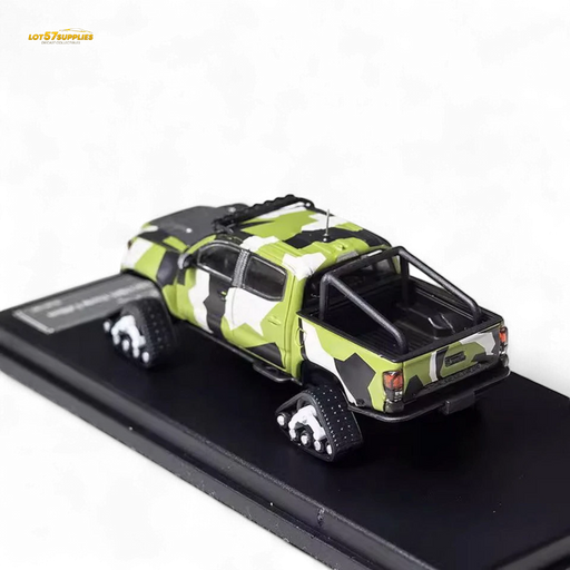 GCD Toyota TACOMA SNOW VERSION in Green Camo & 3PMSF Tires 1:64 - for just $39.99! 