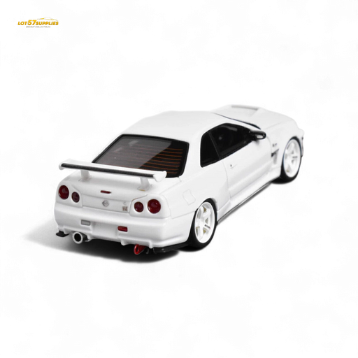 Error404 Model Nissan Skyline GT-R (R34) Custom Solid White 1:64 - for just $79.99! 