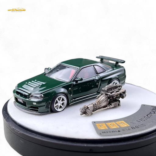 PGM Nissan GTR R34 Z-TUNE - British Green 1:64 Luxury Box 1:64 - for just $104.99! 