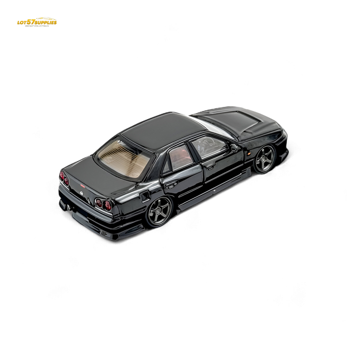 Mortal ER34 SKYLINE URAS Metallic Black 1:64 - for just $39.99! 