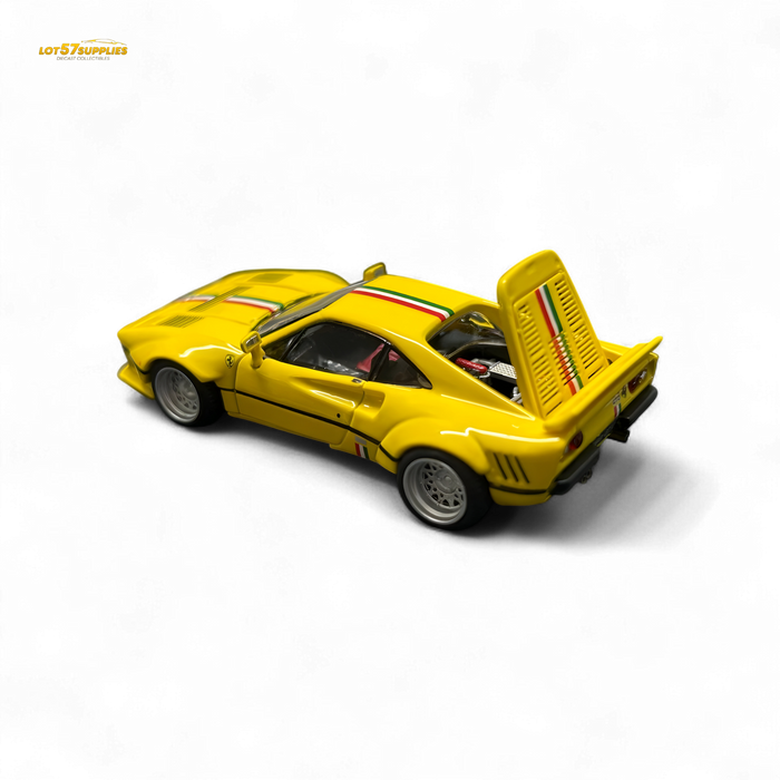 Hone Model 64 288GTO Wide-Body - Latte Art Yellow 1/64 - for just $34.99! 