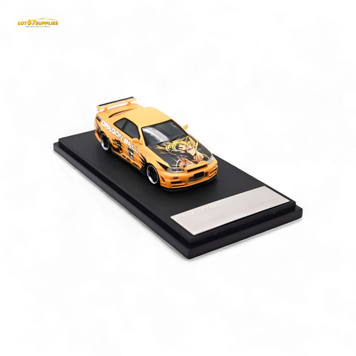 Fast Speed Skyline R34 GT-R - Orange DRAGON Z 1:64 - for just $34.99! 