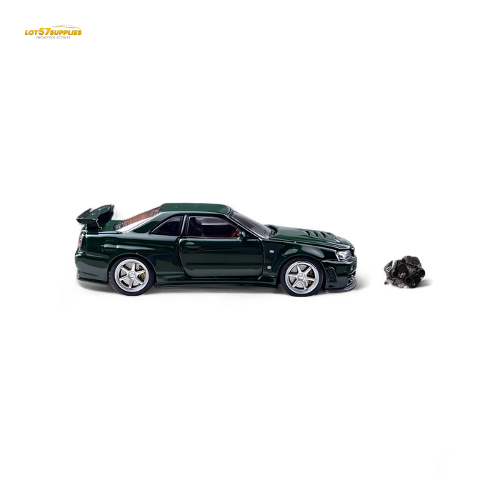 PGM Nissan GTR R34 Z-TUNE British Green 1:64 - for just $89.99! 