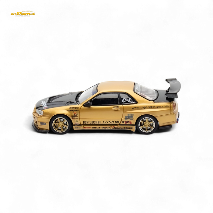Inno64 Top Secret R34 GT-R Gold 1:64 - for just $29.99! 