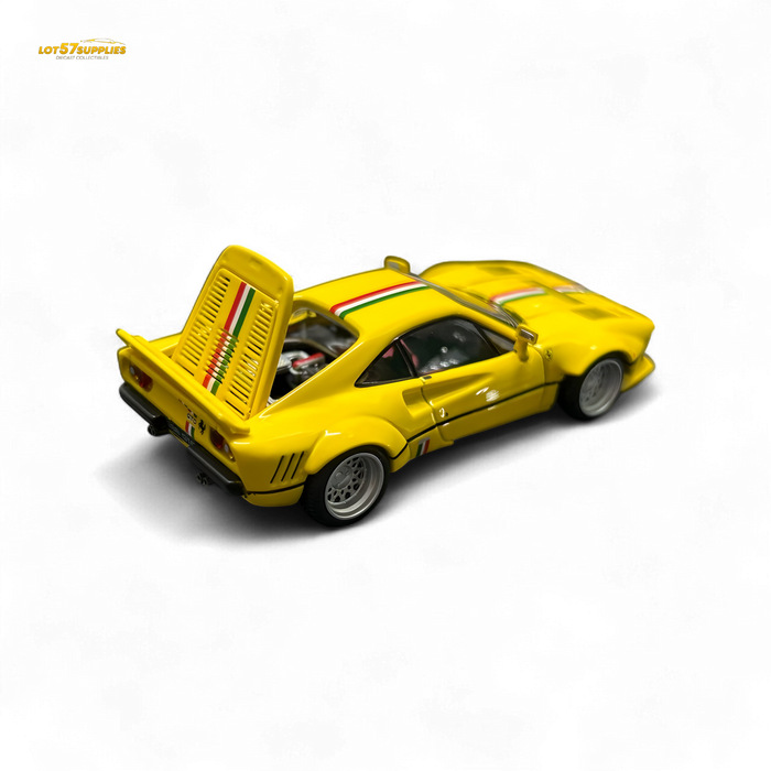 Hone Model 64 288GTO Wide-Body - Latte Art Yellow 1/64 - for just $34.99! 