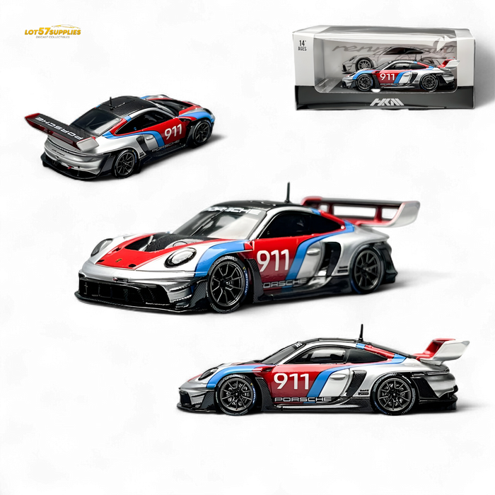 HKM Model Porsche 911 GT3 Rennsport Silver 1:64 - for just $36.99! 