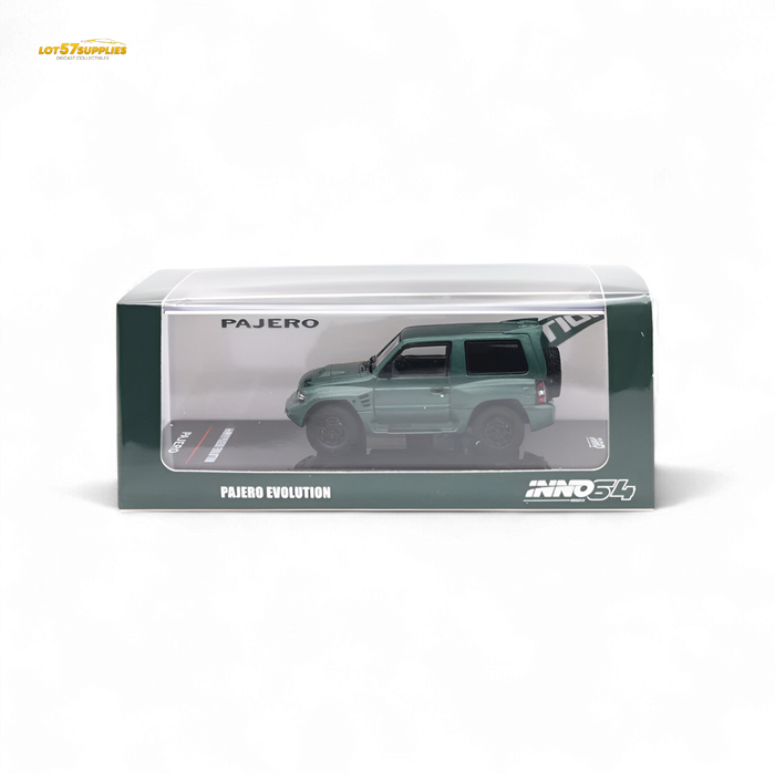 Inno64 Mitsubishi Pajero Evolution Satin Green 1:64 - for just $28.99! 