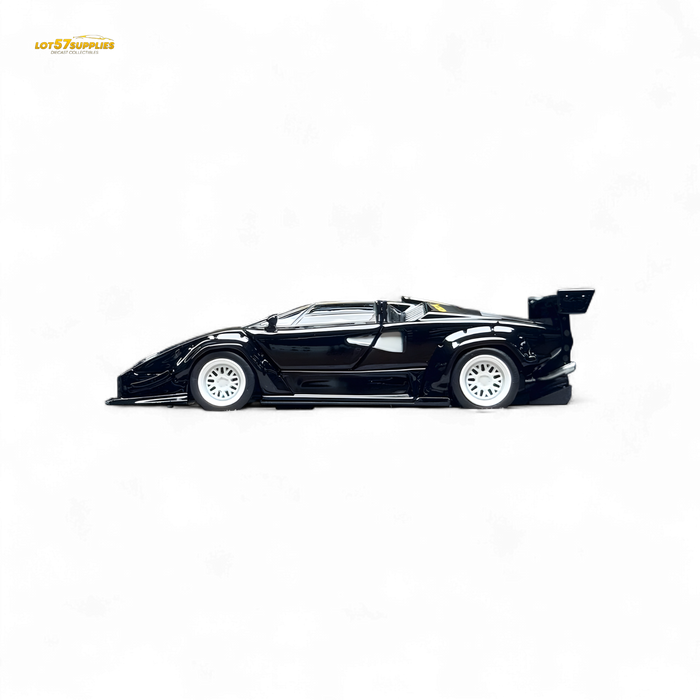 TPC Lamborghini Countach LBWK Black White Wheels 1:64 - for just $109.99! 
