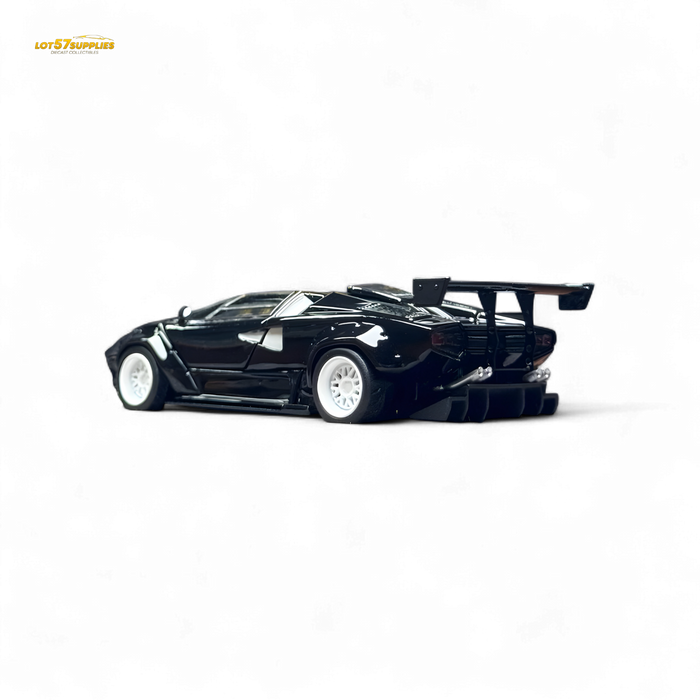 TPC Lamborghini Countach LBWK Black White Wheels 1:64 - for just $109.99! 