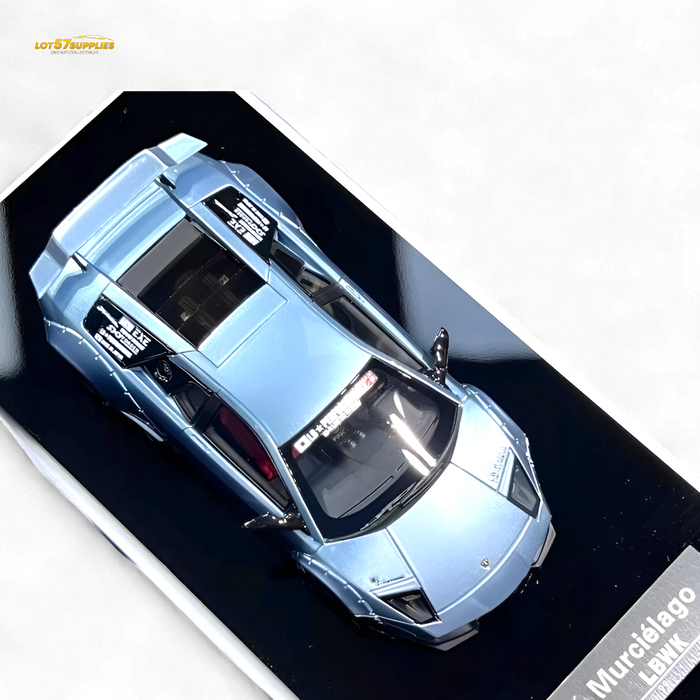 404ERROR Lamborghini Murcielago LBWK Ice Blue Low Spoiler 1:64 - for just $84.99! 