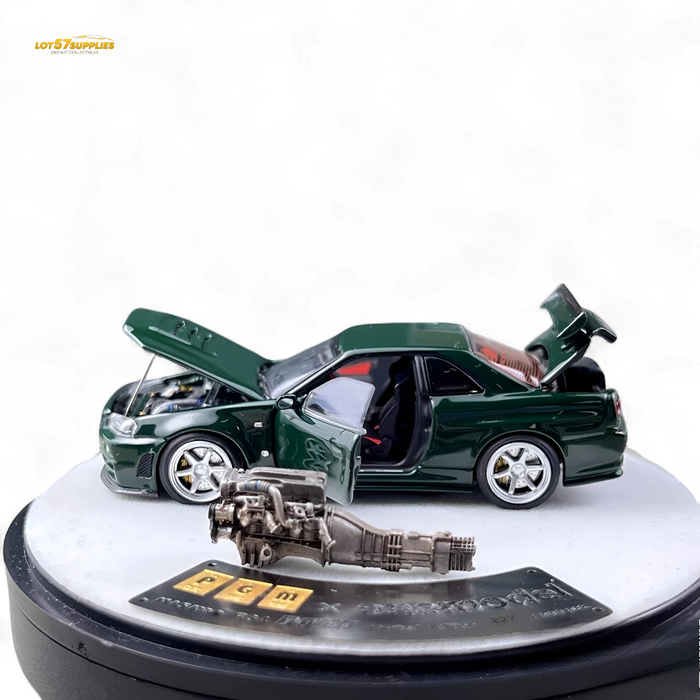 PGM Nissan GTR R34 Z-TUNE - British Green 1:64 Luxury Box 1:64 - for just $104.99! 