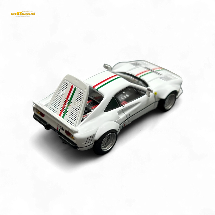 Hone Model 64 288GTO Wide-Body - Latte Art White 1:64 - for just $34.99! 