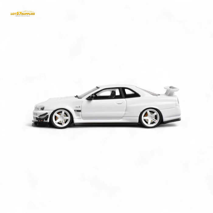 404ERROR Nissan Skyline GT-R R34 Customized White 1:64 - for just $79.99! 