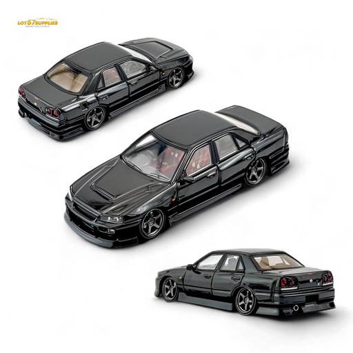 Mortal ER34 SKYLINE URAS Metallic Black 1:64 - for just $39.99! 