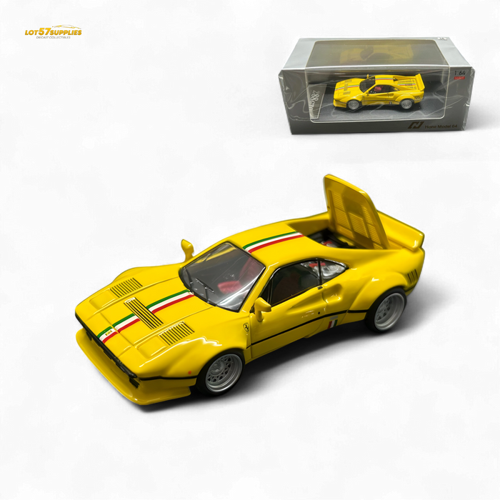 Hone Model 64 288GTO Wide-Body - Latte Art Yellow 1/64 - for just $34.99! 