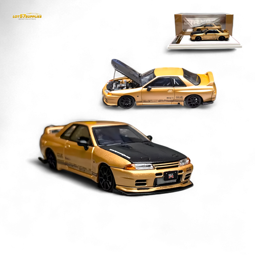 Focal Horizon Skyline GT-R R32 Top Secret Gold 1:64 - for just $37.99! 
