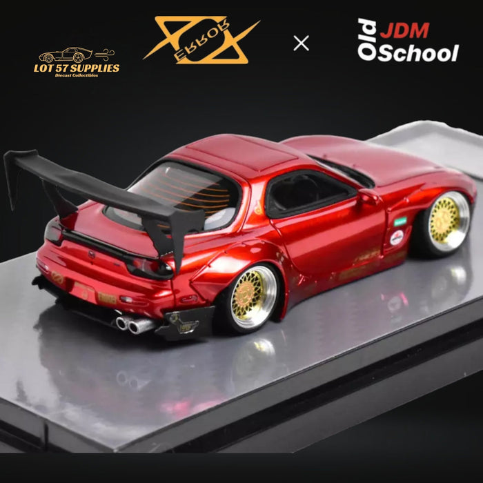 Error404 Model x OLD SCHOOL JDM Mazda RX-7 Rocket Bunny Candy Red 1:64 - Just $64.99! Shop now at Retro Gaming of Denver