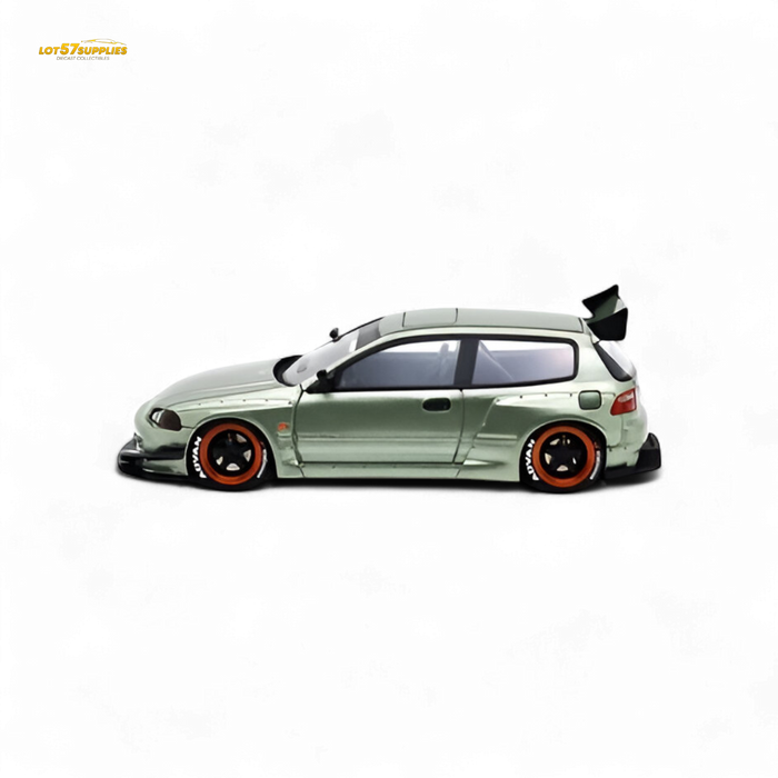 YM Model Honda Civic Pandem EG4 K20 Modified Bronze Green 1:64 Limited to 399 PCS - for just $79.99! 