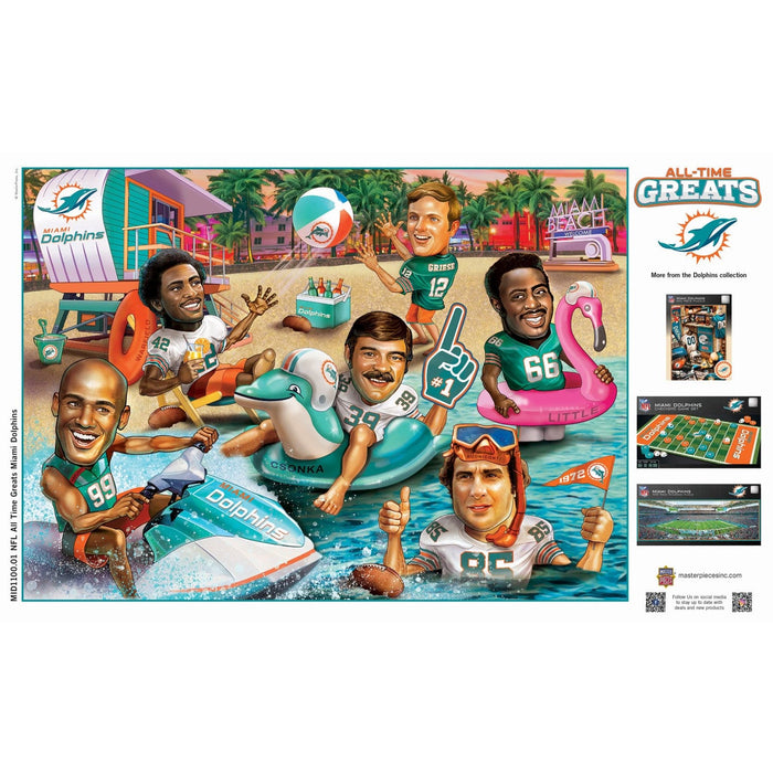Miami Dolphins - All-Time Greats 500 Piece Jigsaw Puzzle - for just $19.99! 
