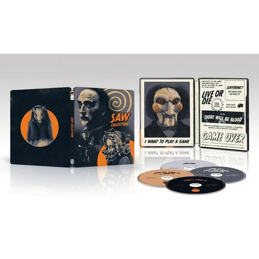 Saw 1–8 Complete Collection Limited Edition Steelbook (Blu-ray + Digital) - for just $53.99! 