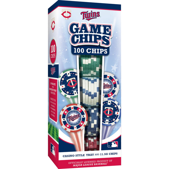 Minnesota Twins 100 Piece Poker Chips - Just $17.99! Shop now at Retro Gaming of Denver