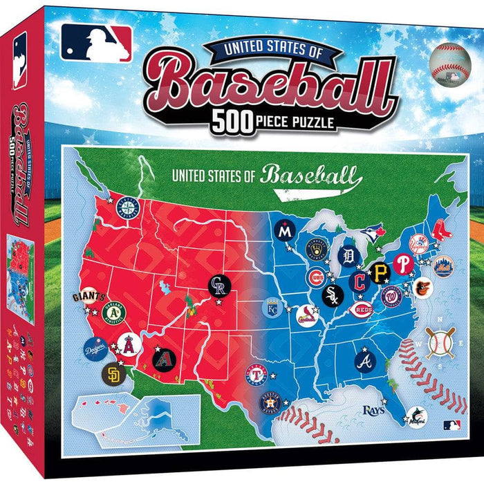 MLB - League Map 500 Piece Jigsaw Puzzle - for just $16.99! 