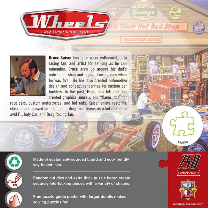 Wheels - Old Timer's Hot Rods 750 Piece Jigsaw Puzzle - for just $14.99! 