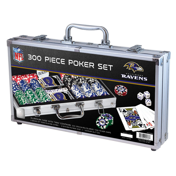 Baltimore Ravens 300 Piece Poker Set - Just $124.99! Shop now at Retro Gaming of Denver