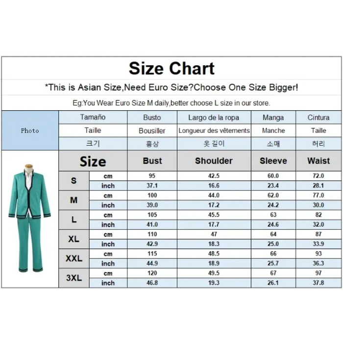 Saiki K High School Uniform – Anime Cosplay Set - for just $61.95! 