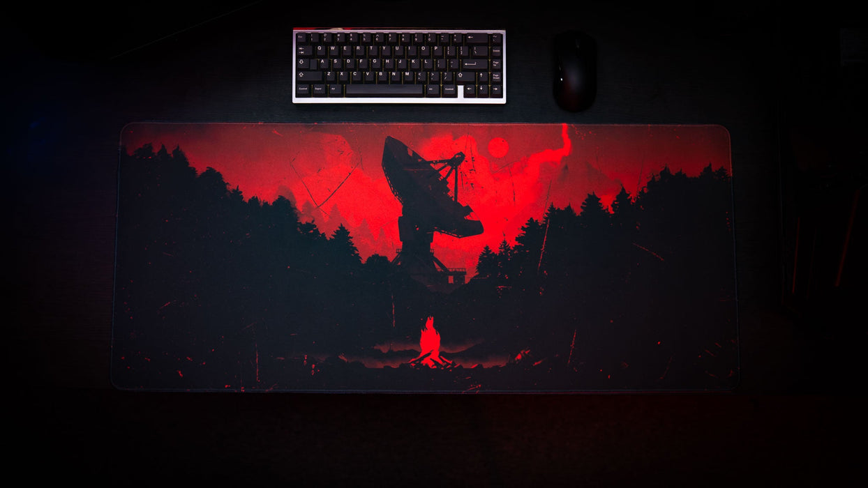"Satellite Dish" — Rust Deskmat - for just $49.95! 