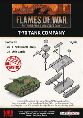 Flames of War: Soviet T-70 Tank Company (Late War) - for just $30! 