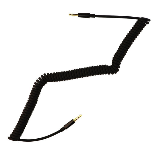 Insignia 9-Foot Coiled Audio Cable with Premium 3.5mm Connectors - Black - for just $4.99! 