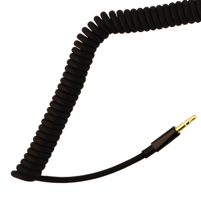 Insignia 9-Foot Coiled Audio Cable with Premium 3.5mm Connectors - Black - Just $4.99! Shop now at Retro Gaming of Denver