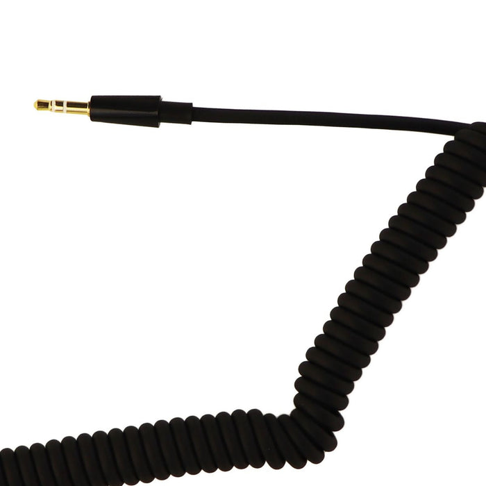 Insignia 9-Foot Coiled Audio Cable with Premium 3.5mm Connectors - Black - Just $4.99! Shop now at Retro Gaming of Denver