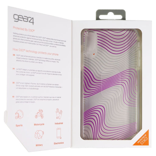 ZAGG Victoria Case for Apple iPhone Xs Max - Clear / Purple Fabric Waves - for just $6.99! 