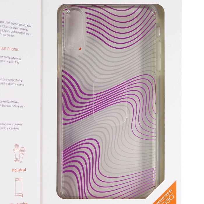 ZAGG Victoria Case for Apple iPhone Xs Max - Clear / Purple Fabric Waves - for just $6.99! 