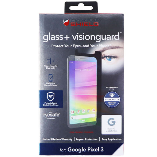 ZAGG InvisibleShield Tempered Glass+ VisionGuard for Google Pixel 3 - Clear - for just $5.99! 