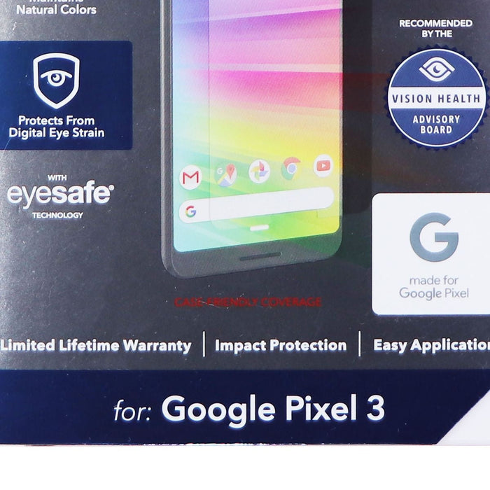 ZAGG InvisibleShield Tempered Glass+ VisionGuard for Google Pixel 3 - Clear - for just $5.99! 