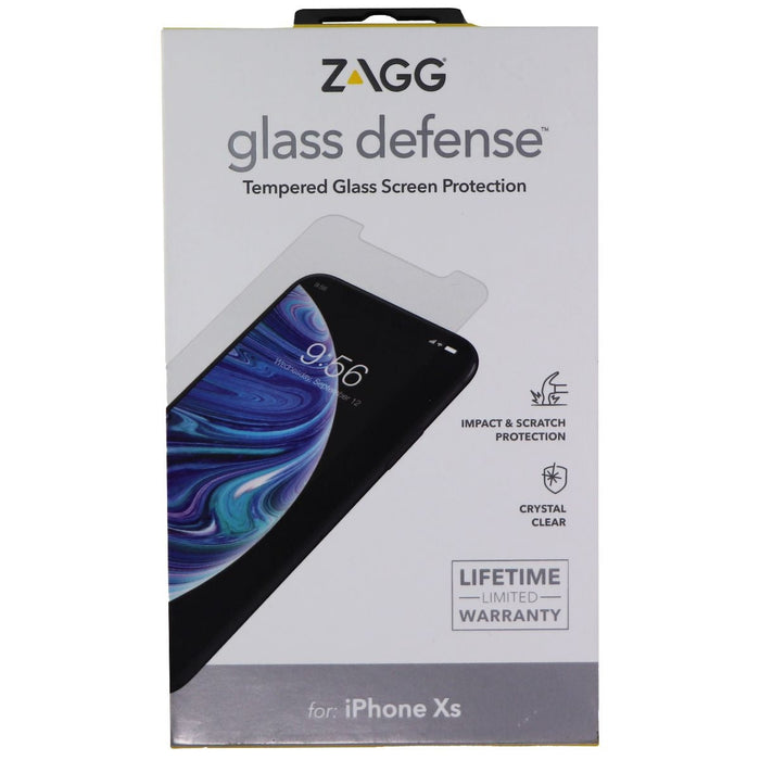 ZAGG Glass Defense Tempered Glass for Apple iPhone Xs - Clear - for just $4.99! 