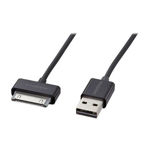 Insignia (NS-SAMCS) 4ft 30-pin to USB Charge and Sync Cable - Black - Just $11.95! Shop now at Retro Gaming of Denver