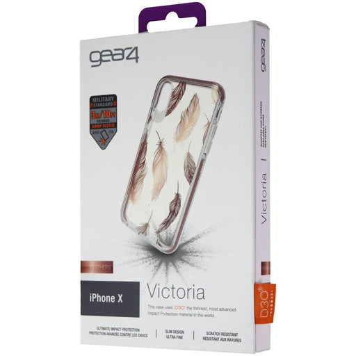 ZAGG Victoria Series Hybrid Hard Case for iPhone Xs & X - Gold/Clear/Feathers - Just $19.95! Shop now at Retro Gaming of Denver