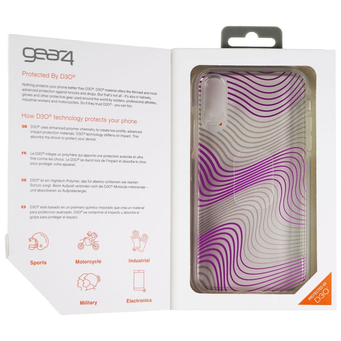 ZAGG Victoria Case for Apple iPhone XR - Clear / Purple Fabric Waves - for just $6.99! 